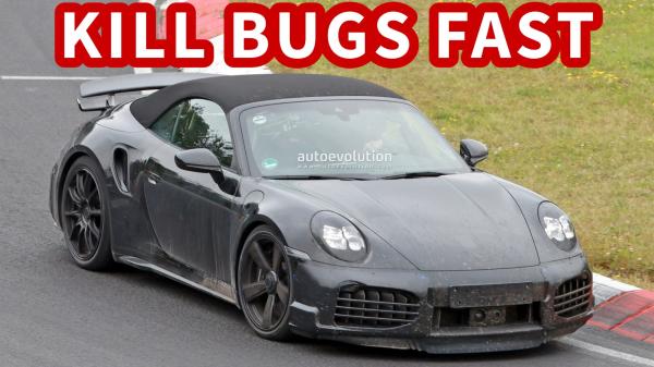 2026 Porsche 911 Turbo S Cabriolet Spied Collecting Insects at the 'Ring, 700 HP Rumored
