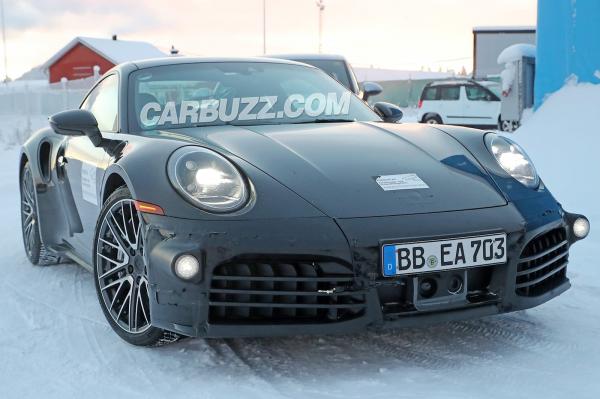Spied! First Look At The New Porsche 911 Turbo Facelift