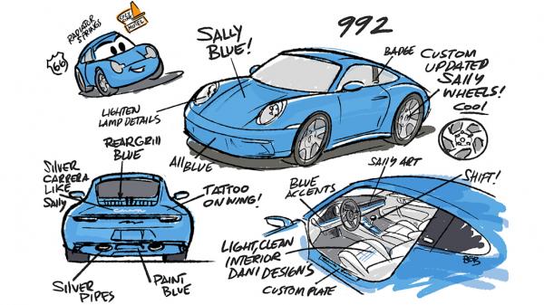Porsche and Pixar team up to create a Sally-inspired 911