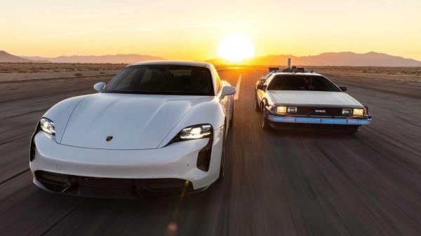 Porsche Goes Back to the Future with Perfectly-Timed EV Charging Statistic