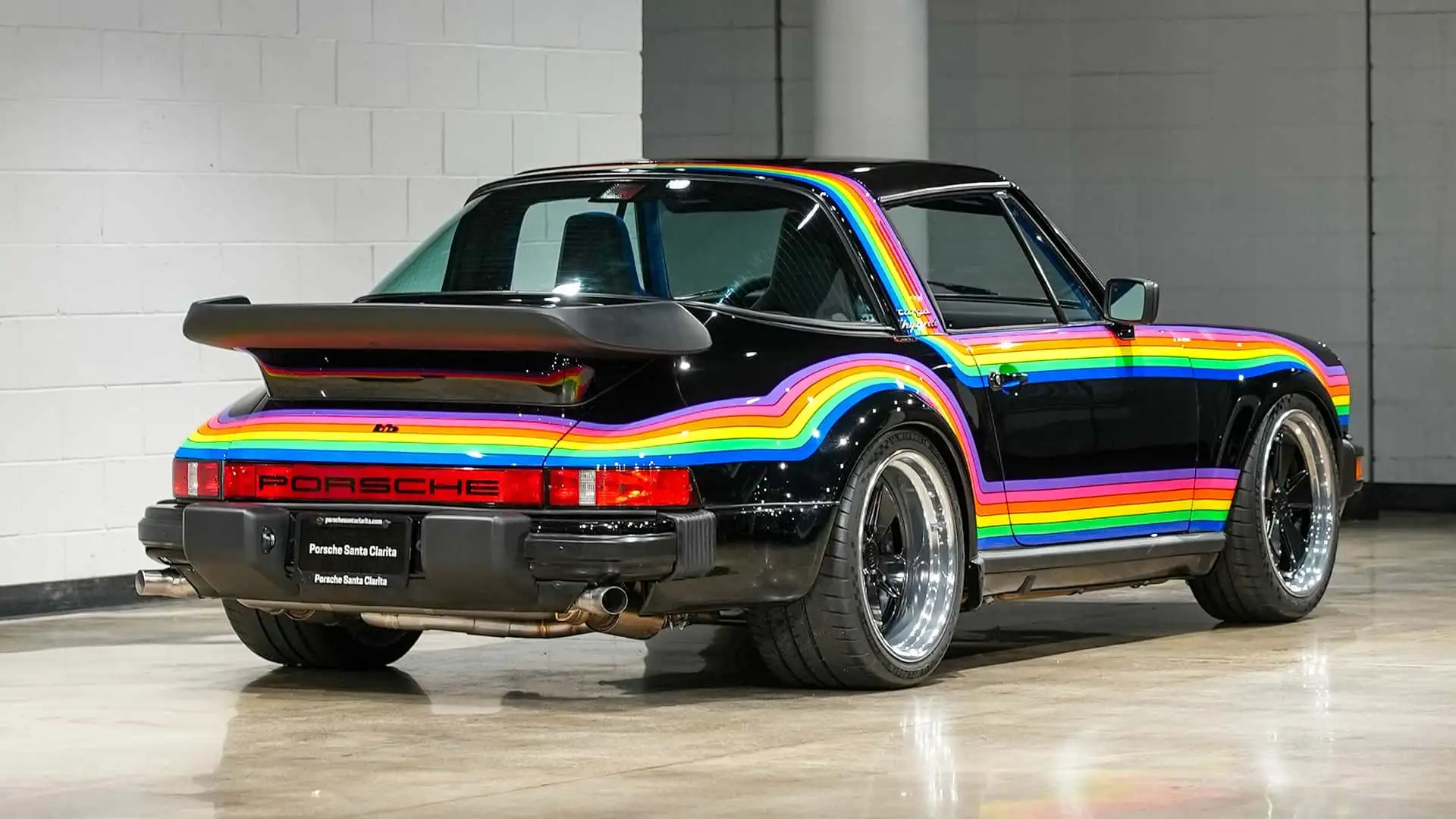 photo of This Rainbow-Coated Targa Hybrid Will Be the Coolest Porsche at Monterey image