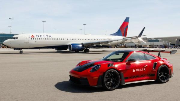 photo of Delta is using a Porsche 911 GT3 RS to help fliers make tight connections image