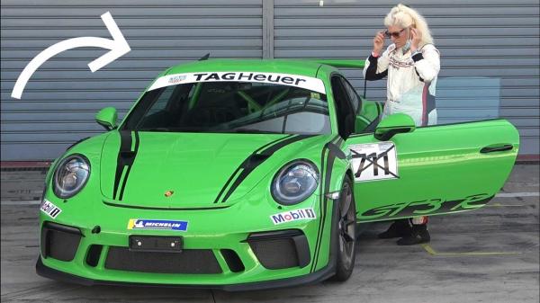 photo of Coolest Grandma Ever Drives Porsche 911 GT3 RS At Monza image