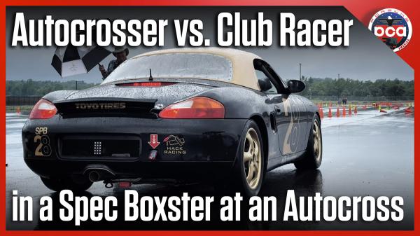 Autocrossing a Spec Boxster in the rain&hellip;