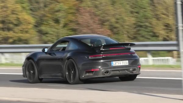 photo of 992 Turbo Spied Testing at the Nurburgring! image