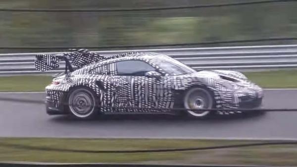 photo of Porsche 911 GT3 RS Spied On Nurburgring With New Manthey Kit And Giant Wing image