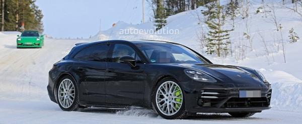 photo of Porsche Panamera Sport Turismo Spied Testing Mild Refresh image