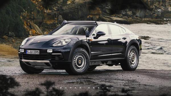 Porsche Panamera “Truck” With Old-School Steelies Drops a Virtual Sight to Behold