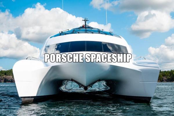 Porsche's 'Spaceship on Water'…