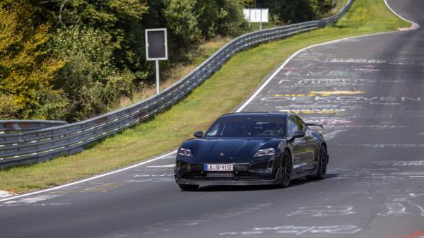 photo of Porsche Taycan Is the Quickest Four-Door EV at the Nurburgring image