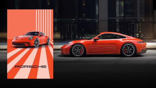 photo of Immortalize Your Dream Porsche Sports Car In High-End VIN Art Posters image