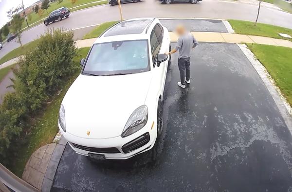 Woman Steals Porsche Cayenne, Hits the…